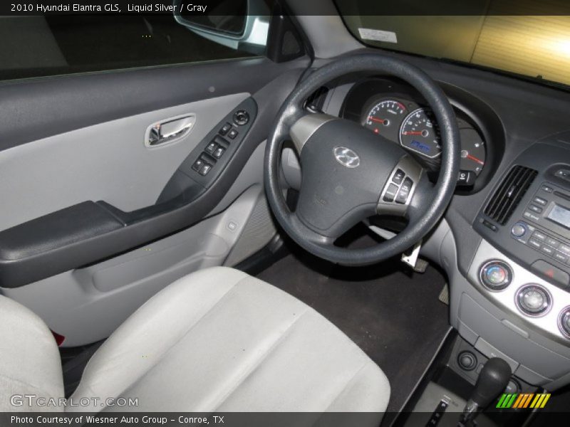 Liquid Silver / Gray 2010 Hyundai Elantra GLS