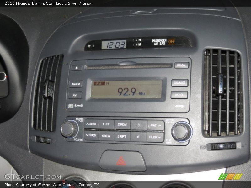 Liquid Silver / Gray 2010 Hyundai Elantra GLS