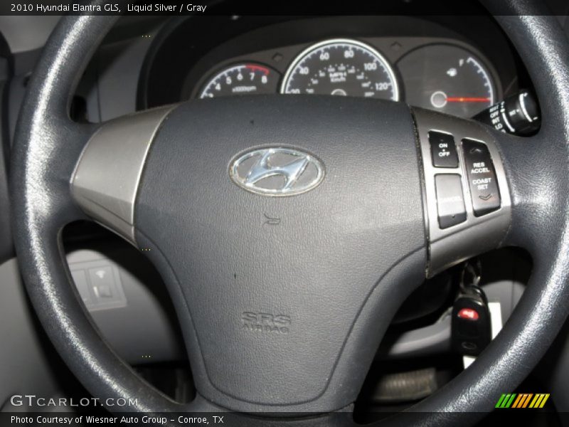 Liquid Silver / Gray 2010 Hyundai Elantra GLS