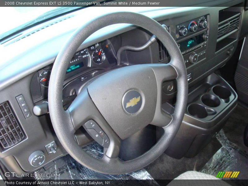 Summit White / Medium Pewter 2008 Chevrolet Express EXT LS 3500 Passenger Van