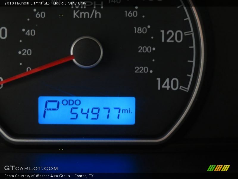 Liquid Silver / Gray 2010 Hyundai Elantra GLS