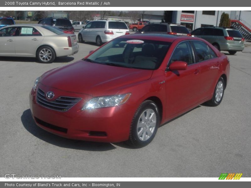 Barcelona Red Metallic / Ash 2008 Toyota Camry Hybrid