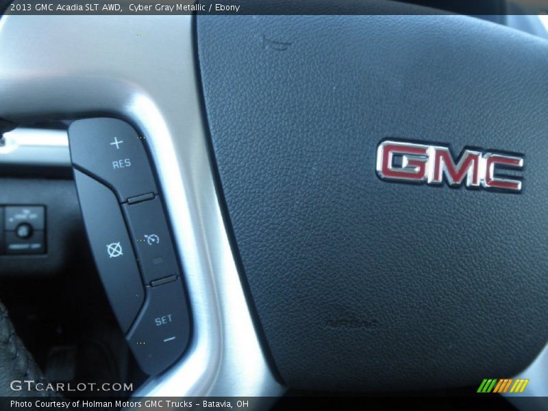 Cyber Gray Metallic / Ebony 2013 GMC Acadia SLT AWD
