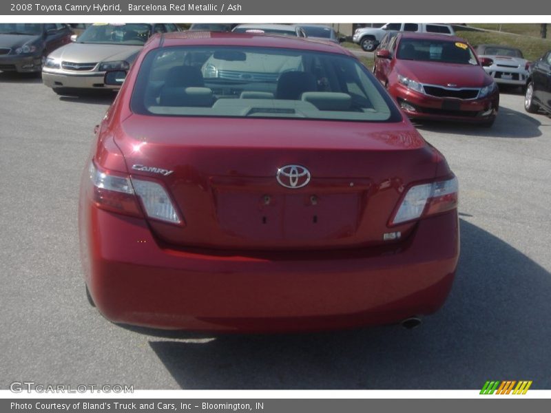 Barcelona Red Metallic / Ash 2008 Toyota Camry Hybrid