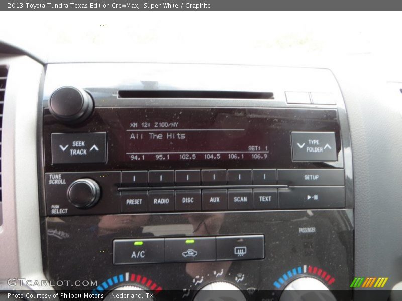 Super White / Graphite 2013 Toyota Tundra Texas Edition CrewMax