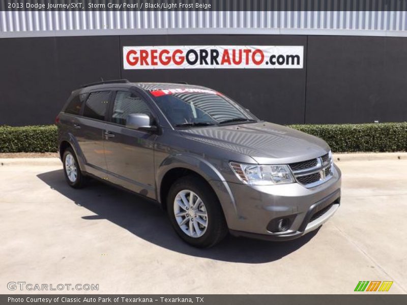 Storm Gray Pearl / Black/Light Frost Beige 2013 Dodge Journey SXT