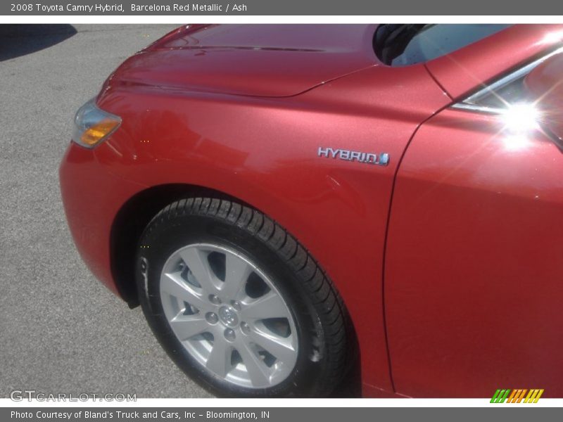 Barcelona Red Metallic / Ash 2008 Toyota Camry Hybrid