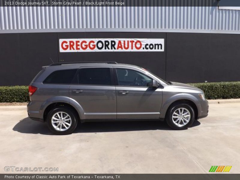 Storm Gray Pearl / Black/Light Frost Beige 2013 Dodge Journey SXT