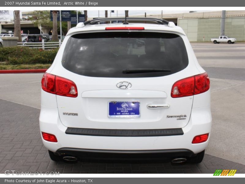 Arctic White / Beige 2007 Hyundai Santa Fe Limited