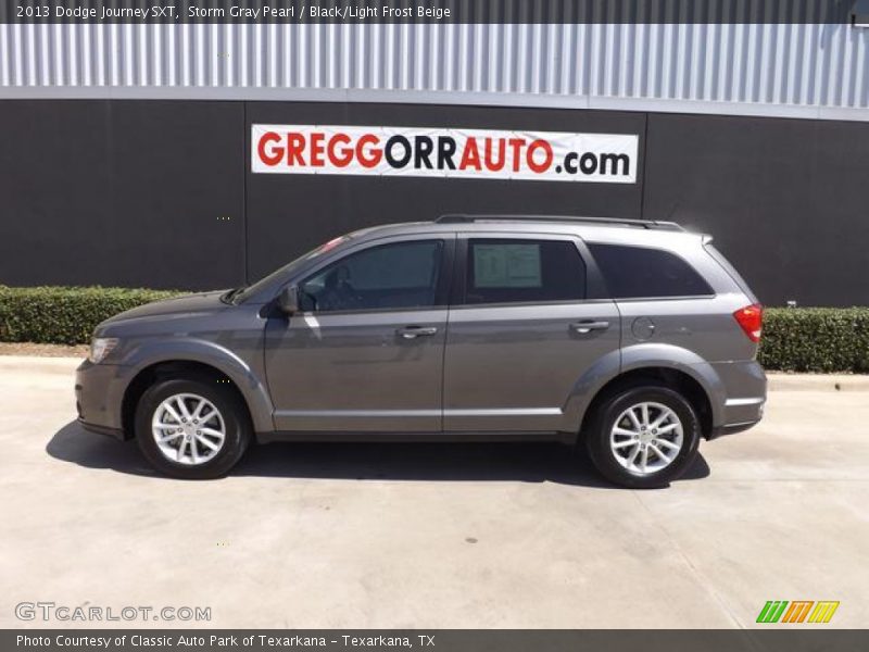 Storm Gray Pearl / Black/Light Frost Beige 2013 Dodge Journey SXT
