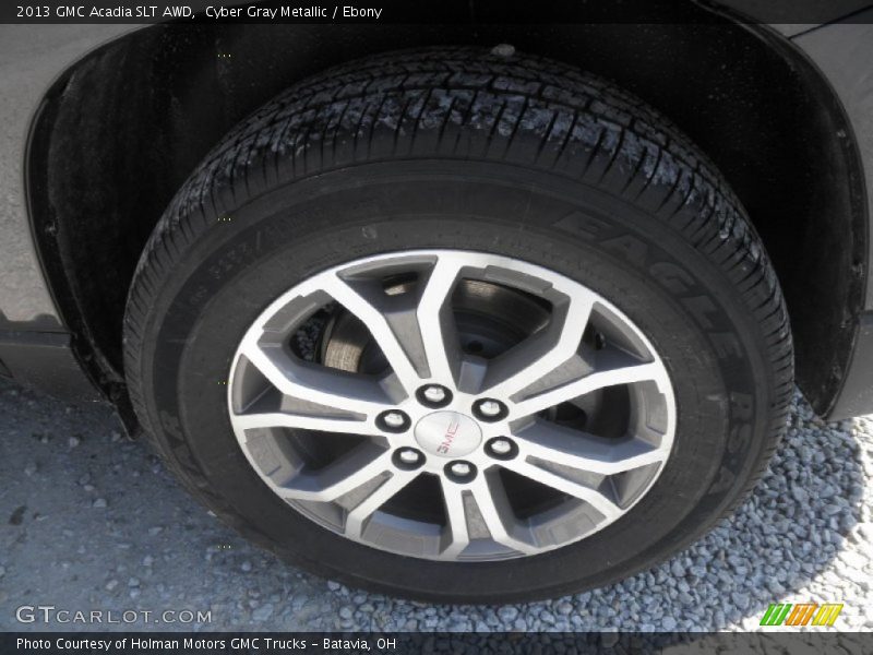 Cyber Gray Metallic / Ebony 2013 GMC Acadia SLT AWD