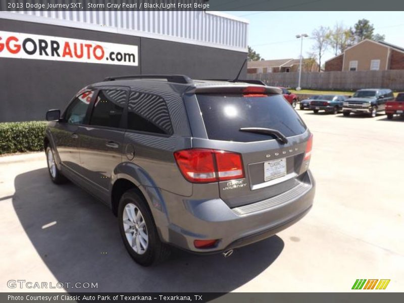 Storm Gray Pearl / Black/Light Frost Beige 2013 Dodge Journey SXT