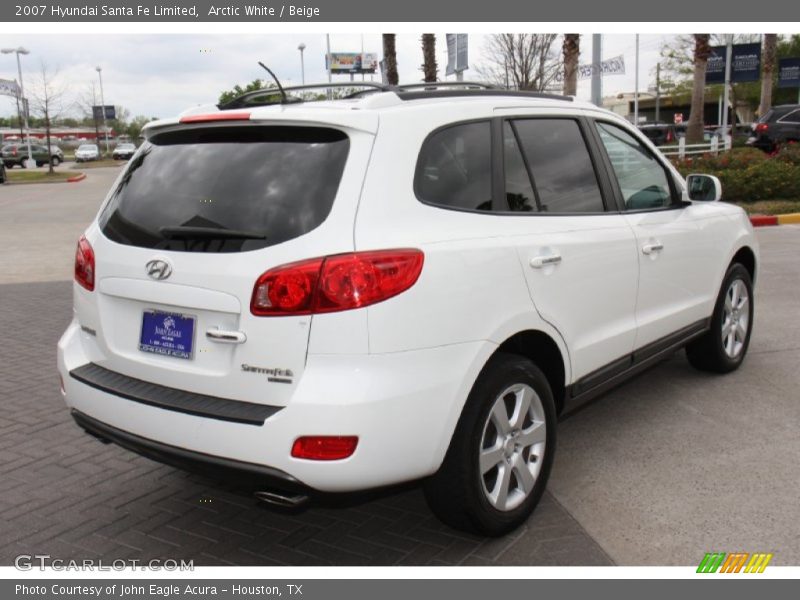 Arctic White / Beige 2007 Hyundai Santa Fe Limited