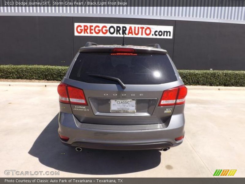 Storm Gray Pearl / Black/Light Frost Beige 2013 Dodge Journey SXT