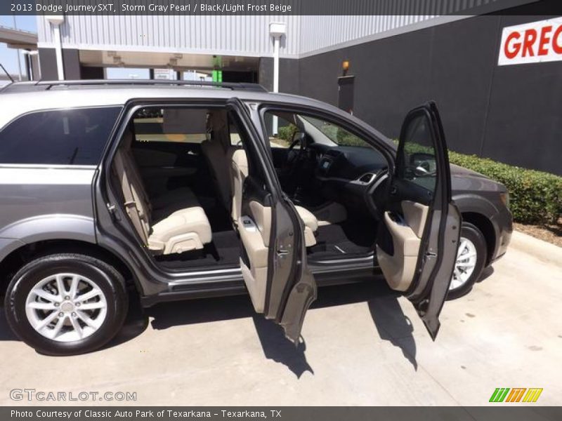 Storm Gray Pearl / Black/Light Frost Beige 2013 Dodge Journey SXT