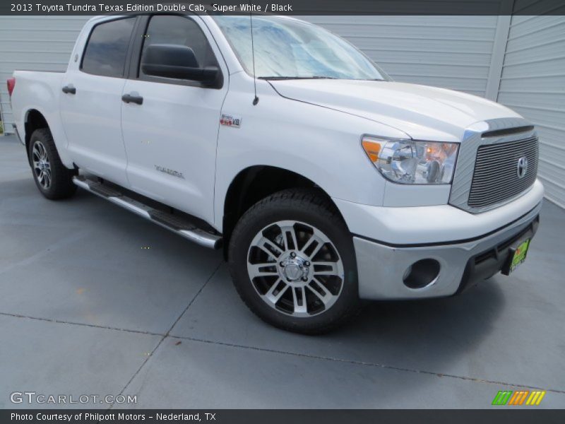 Super White / Black 2013 Toyota Tundra Texas Edition Double Cab
