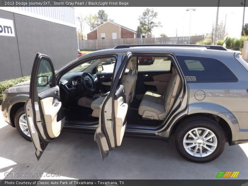 Storm Gray Pearl / Black/Light Frost Beige 2013 Dodge Journey SXT