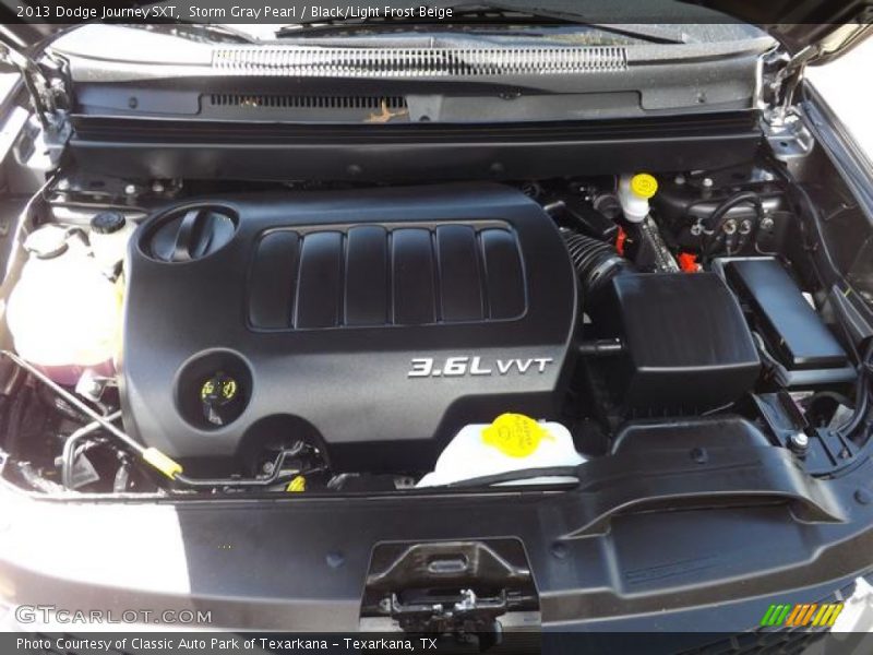 Storm Gray Pearl / Black/Light Frost Beige 2013 Dodge Journey SXT
