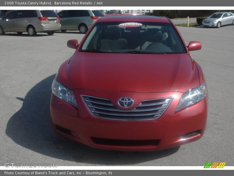 Barcelona Red Metallic / Ash 2008 Toyota Camry Hybrid