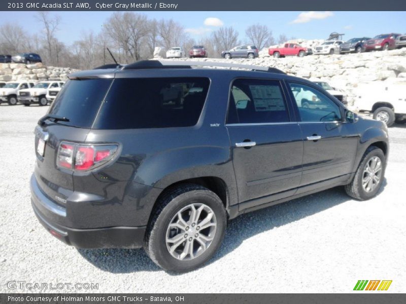 Cyber Gray Metallic / Ebony 2013 GMC Acadia SLT AWD