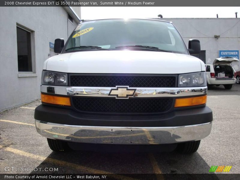 Summit White / Medium Pewter 2008 Chevrolet Express EXT LS 3500 Passenger Van