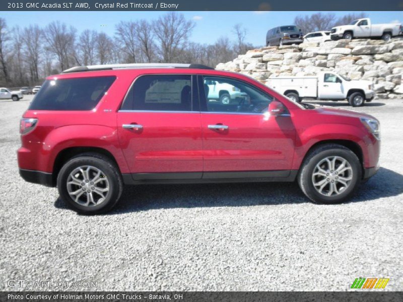 Crystal Red Tintcoat / Ebony 2013 GMC Acadia SLT AWD