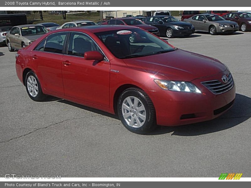 Barcelona Red Metallic / Ash 2008 Toyota Camry Hybrid