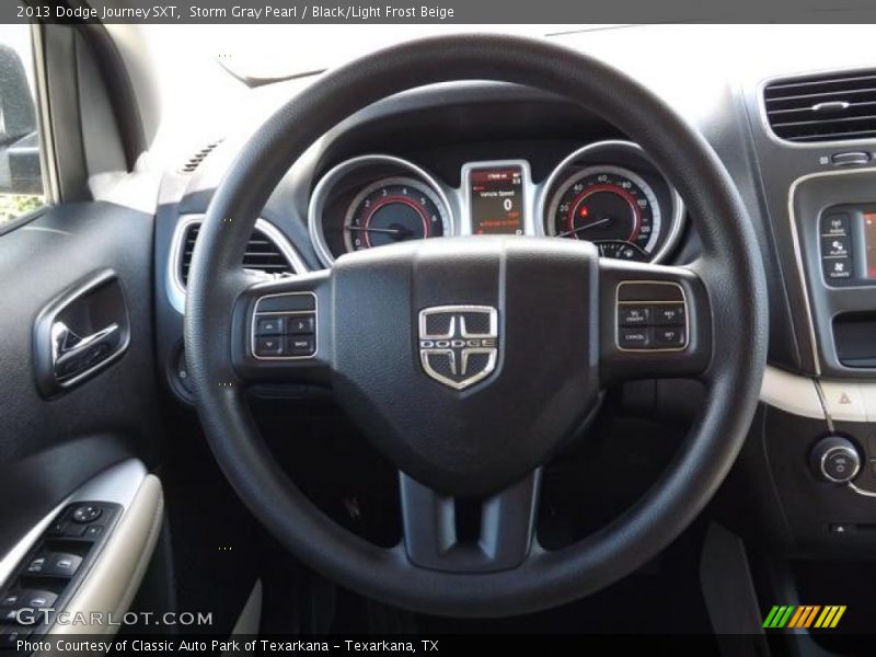 Storm Gray Pearl / Black/Light Frost Beige 2013 Dodge Journey SXT