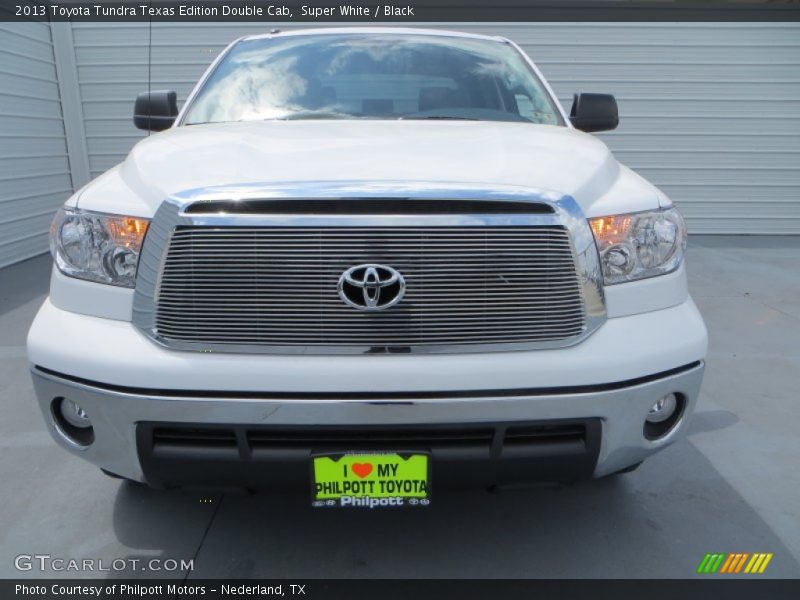 Super White / Black 2013 Toyota Tundra Texas Edition Double Cab