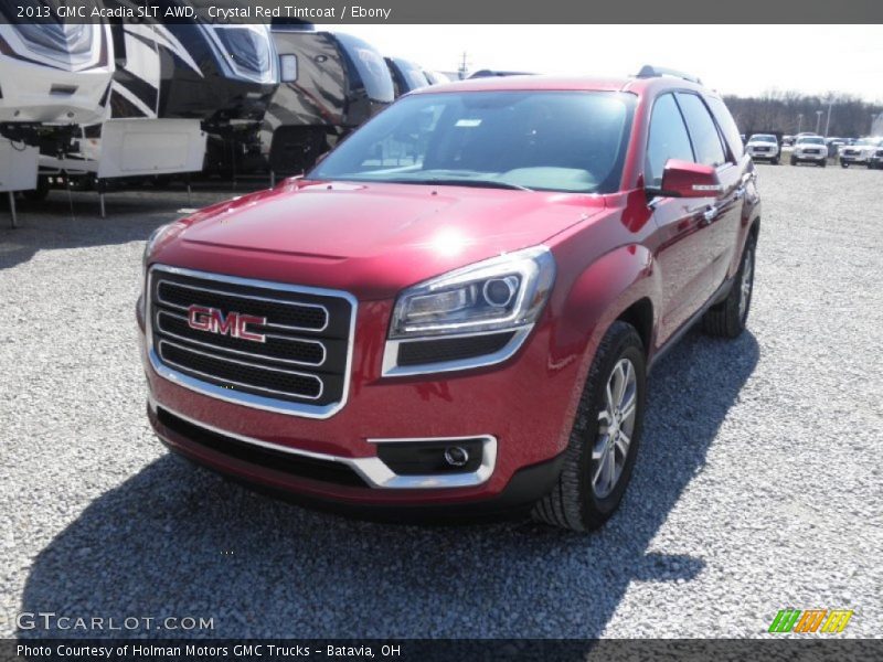 Crystal Red Tintcoat / Ebony 2013 GMC Acadia SLT AWD