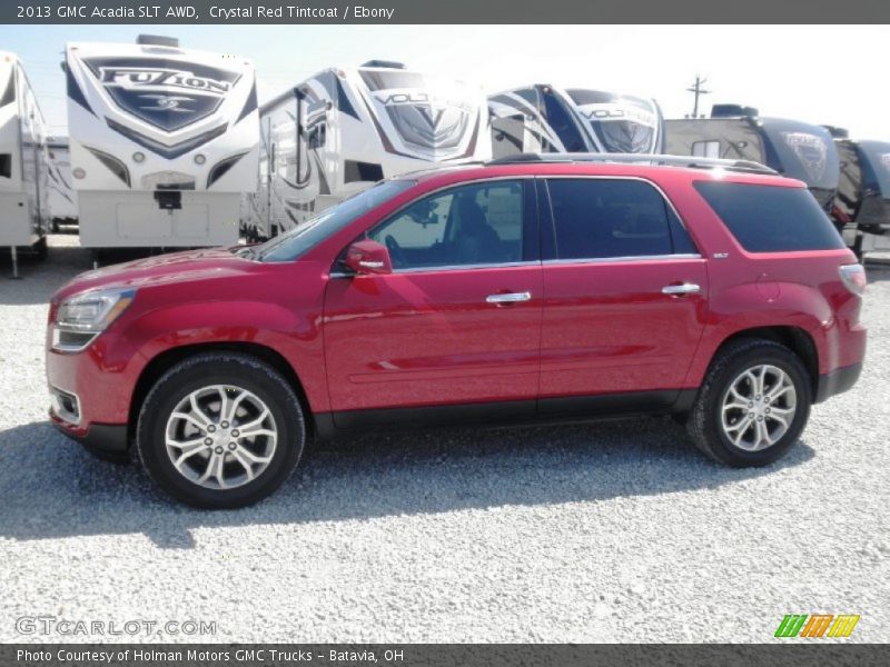 Crystal Red Tintcoat / Ebony 2013 GMC Acadia SLT AWD