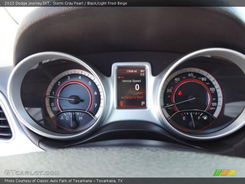 Storm Gray Pearl / Black/Light Frost Beige 2013 Dodge Journey SXT