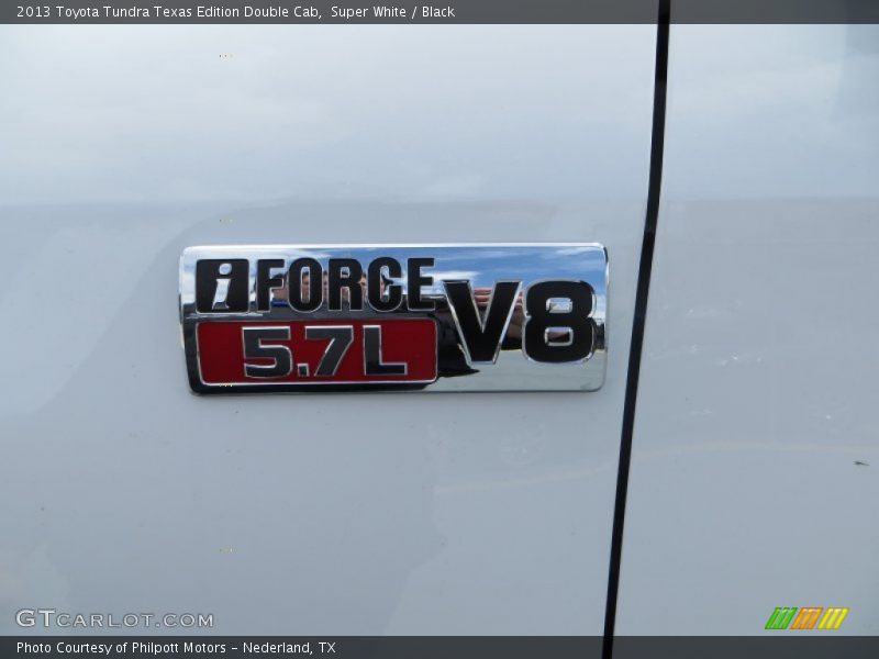 Super White / Black 2013 Toyota Tundra Texas Edition Double Cab