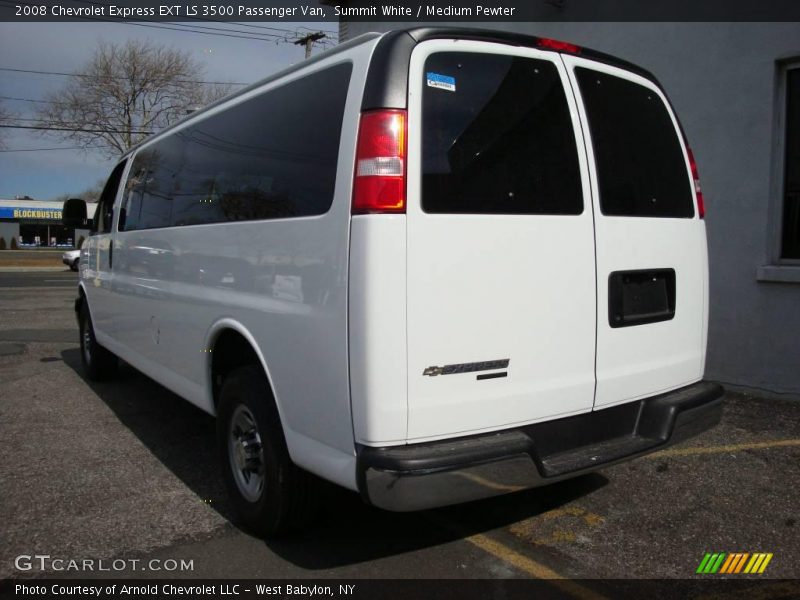 Summit White / Medium Pewter 2008 Chevrolet Express EXT LS 3500 Passenger Van