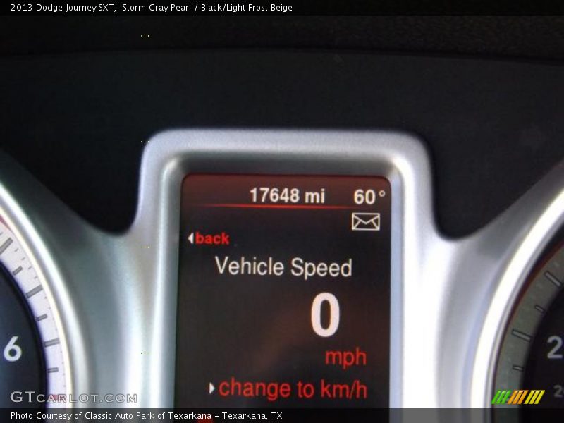 Storm Gray Pearl / Black/Light Frost Beige 2013 Dodge Journey SXT