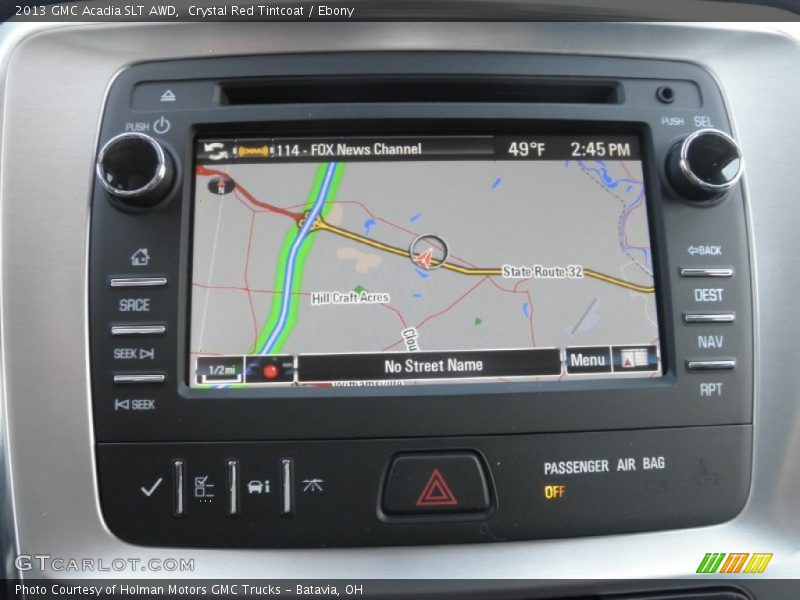 Crystal Red Tintcoat / Ebony 2013 GMC Acadia SLT AWD