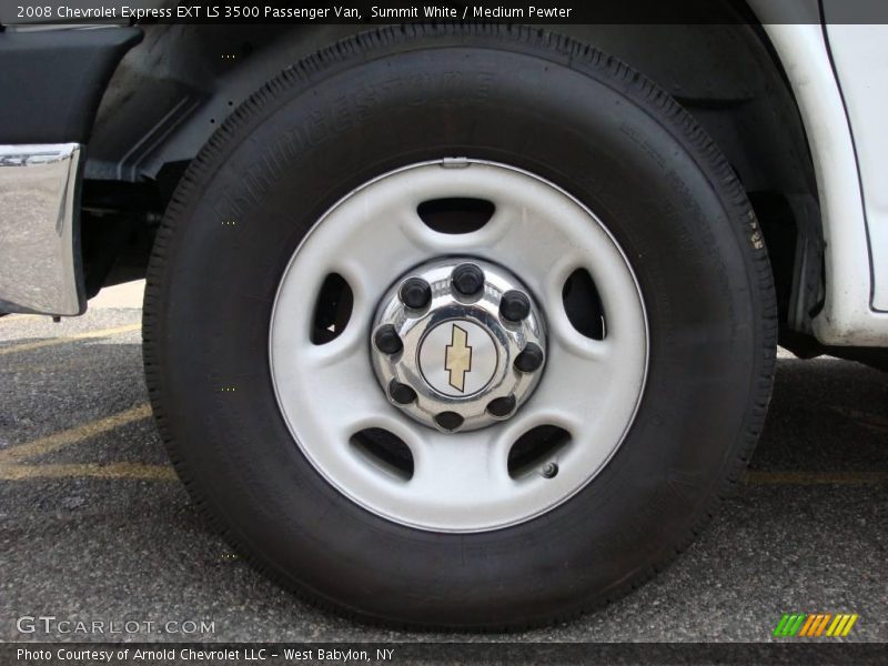 Summit White / Medium Pewter 2008 Chevrolet Express EXT LS 3500 Passenger Van
