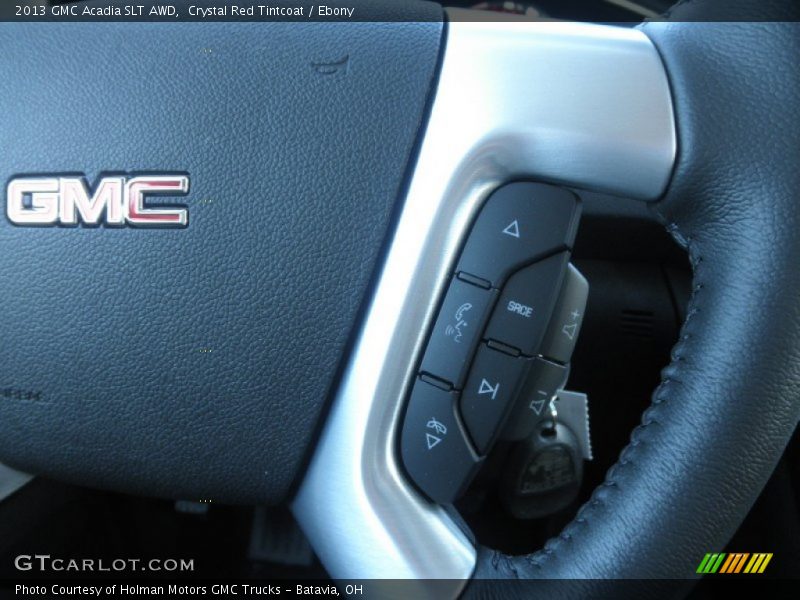 Crystal Red Tintcoat / Ebony 2013 GMC Acadia SLT AWD