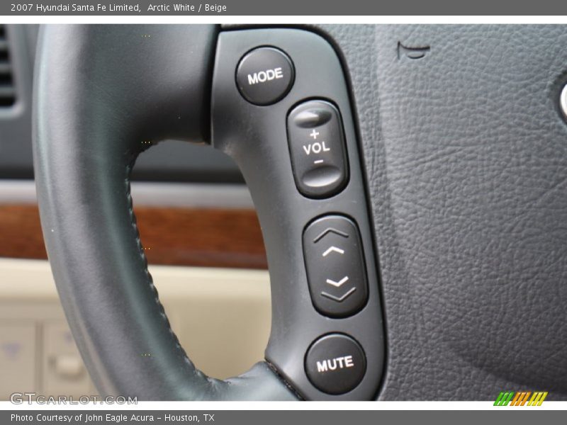Arctic White / Beige 2007 Hyundai Santa Fe Limited