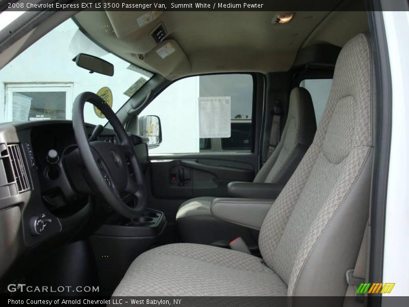 Summit White / Medium Pewter 2008 Chevrolet Express EXT LS 3500 Passenger Van
