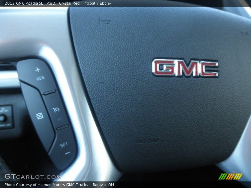 Crystal Red Tintcoat / Ebony 2013 GMC Acadia SLT AWD
