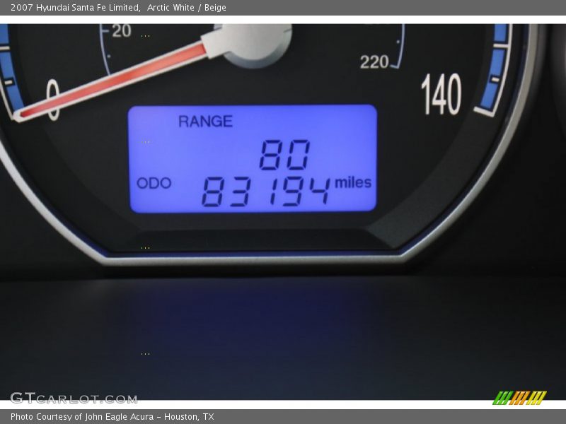 Arctic White / Beige 2007 Hyundai Santa Fe Limited