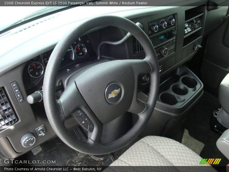 Summit White / Medium Pewter 2008 Chevrolet Express EXT LS 3500 Passenger Van