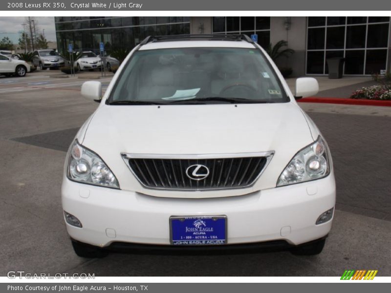 Crystal White / Light Gray 2008 Lexus RX 350