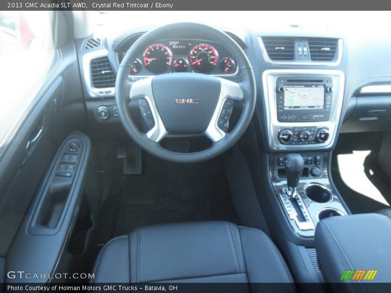 Crystal Red Tintcoat / Ebony 2013 GMC Acadia SLT AWD