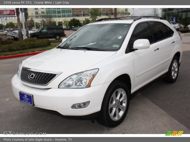 Crystal White / Light Gray 2008 Lexus RX 350