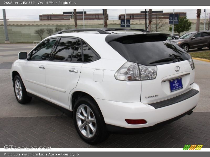 Crystal White / Light Gray 2008 Lexus RX 350
