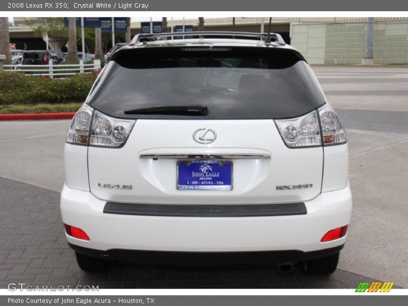 Crystal White / Light Gray 2008 Lexus RX 350