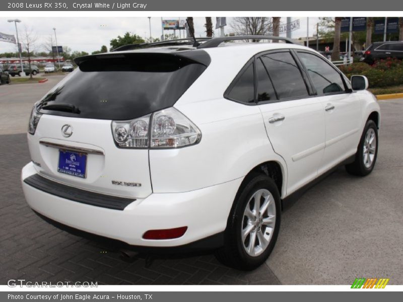 Crystal White / Light Gray 2008 Lexus RX 350