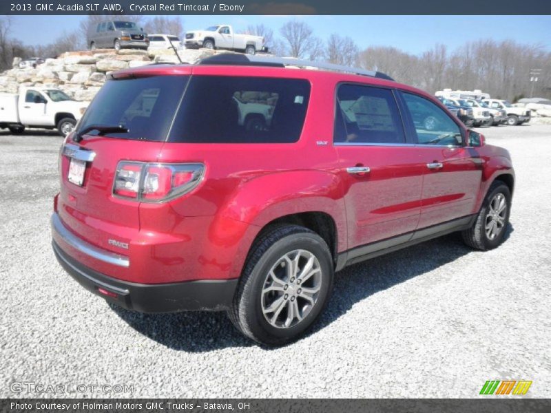 Crystal Red Tintcoat / Ebony 2013 GMC Acadia SLT AWD